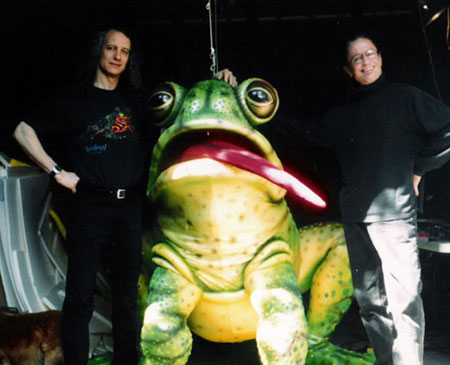 Martin P. Robinson puppet designs for The Frogs