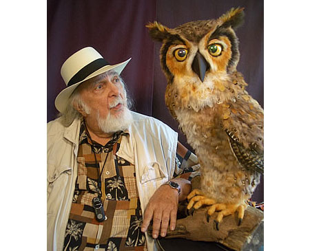 Martin P. Robinson puppet designs for Gravis The Owl